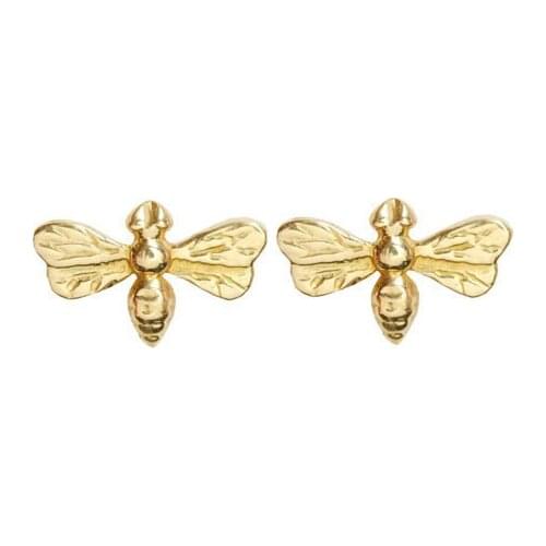 Fashion Cute cartoon animal Bee Stud Earrings Jewelry For Women wholesale 30Psc/Lot