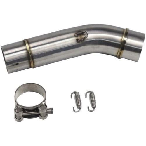 Motorcycle Steel Slip On Exhaust Connect Middle Link Pipe For Honda CB400