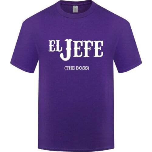 Funny El Jefe (The Boss) Cotton T Shirt Retro Men O-Neck Summer Short Sleeve Tshirts S-3X Tees