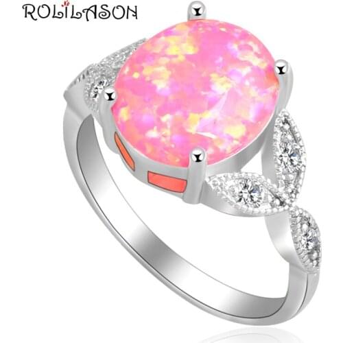 Top Quality! Red fire Opal silver plated Rings for women Delicate party fashion jewelry USA size #7 #8 #9 OR560