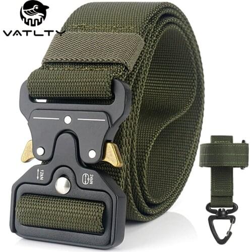 Official Authentic 4.3cm Military Belt 1200D Strong And Soft Nylon Wide Belt For Men Rust-Proof Metal Buckle War Tactical Belt