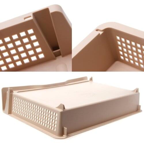 A4 Paper Superimposed Desktop Files Storage Rack Box Plastic Letter Tray Office