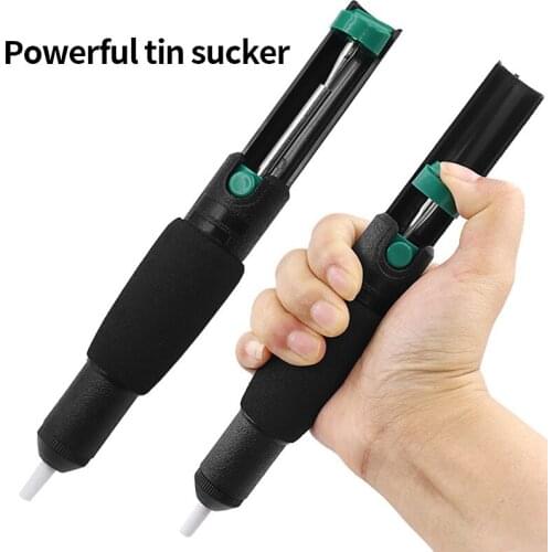 Plastic Powerful Desoldering Pump Suction Tin Vacuum Soldering Iron Desolder Gun Soldering Sucker Pen Removal Hand Welding Tools