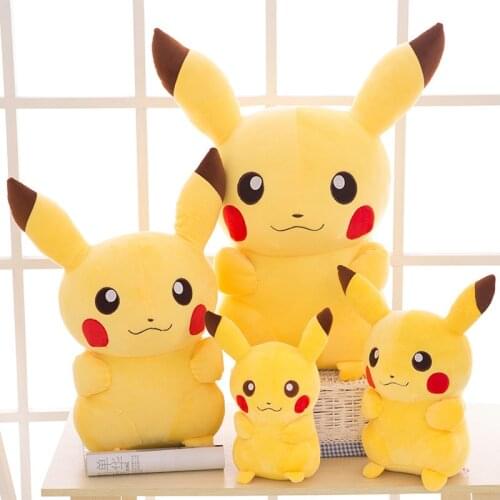 TAKARA TOMY Pikachu Plush Toys Stuffed Toys Movie Pikachu Anime Dolls Japan Birthday Christmas Gifts for Kids TOMY Pokemon
