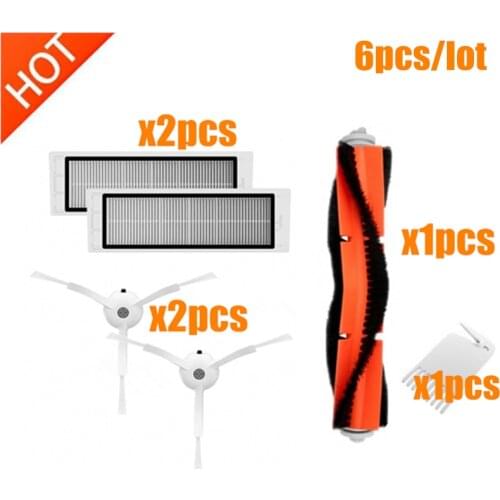 Suitable for Xiaomi Mi Robot Vacuum Cleaner parts Xiaomi Vacuum 2 Roborock S50 S51 accessories main brush hepa filter side brush