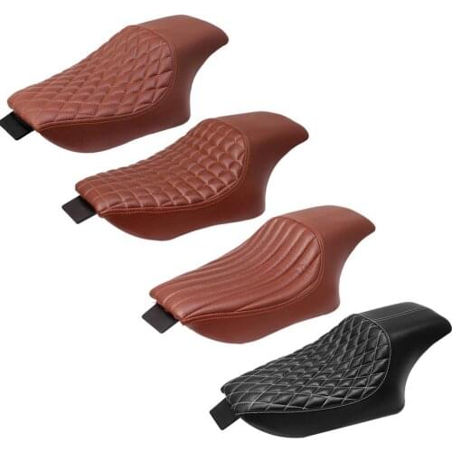Two Up Driver Retro Saddle Motorcycle Chopper Bobber Front Rear Passenger Fit For Harley Sportster Seat Seat Custom