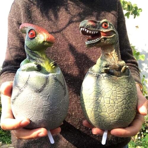 Lovely T-rex Triceratops Dinosaur Egg PVC Model BB Device Development Kids Toy