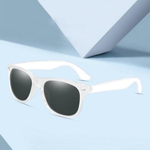 Sunglasses Transparent Frame Men Women Fashion Trend Simple Multi-Color Comfortable Wear Clear Vision Integrated Nose Pads