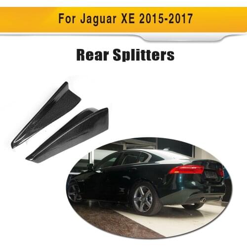 Carbon Fiber Rear Splitters flaps apron for Jaguar XE 2015 2016