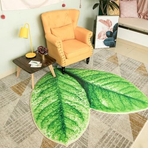 Green Leaves carpet for livingroom soft floor door mat bedroom rug large carpet bathroom kitchen kids room carpet parlor tapete