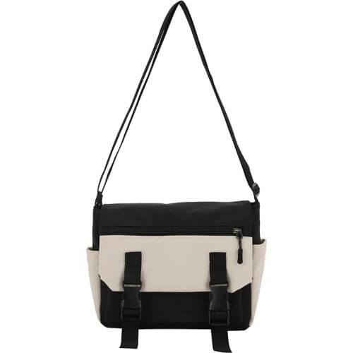 Womens Bags Japanese Vintage Canvas Crossbody Bag College Student Bags Fashion Simple Korean Version Shoulder Bag For Girls