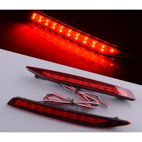 1 Pair Car LED Rear Bumper Brake Light Tail Lamp Fit for Honda Accord 9th 2014 2015