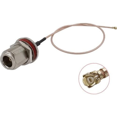 1PCS N Type Female Jack to IPX/U.FL RG178 Cable Connector N Socket to IPX RF Coaxial Pigtail for PCI Wifi Card Wireless Router