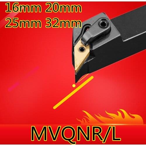 1PCS MVQNR1616H16 MVQNR2020K16 MVQNR2525M16 MVQNR3232P16 MVQNL1616H16 CNC Lathe Cutting Tools External Turning Tool Holder