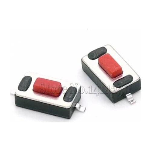 100Pcs New Type 3*6*2.5mm 3*6*2.5H 3x6x2.5mm SMD Red White Push Button Switch Microswitch Tact Switch