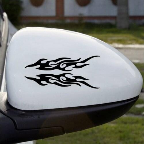18*4CM Car Sticker FLAME Shielding Paint Scratches Funny Decal Reflective Laser Vinyl Sticker 3D Car Styling
