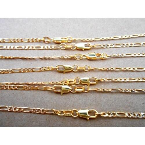 5PCS Gold-COLOR NEW fashion popular selling 22 inch Feijia Luo chain 2.5MM free shipping wholesale