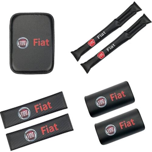 Car Armrest Pad Covers Universal Center Console Auto Seat Armrests Box Pads for Fiat Panda Bravo Punto Linea Croma 500 595