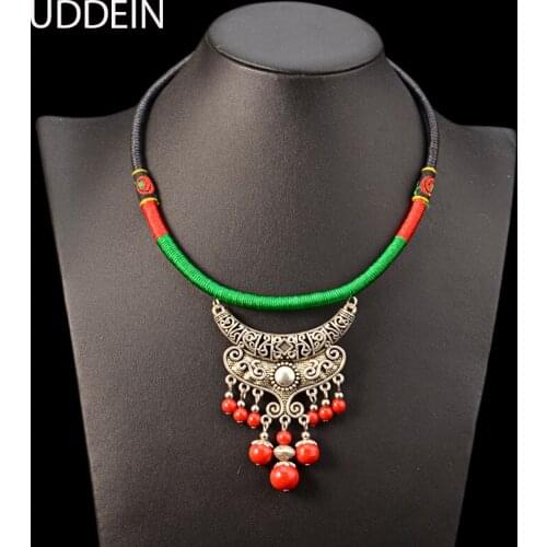 UDDEIN Bohemian Necklace & Pendant Tassel Pendant Bib Beads Jewelry Wholesale Vintage Torques Statement Necklace Chokers Collar