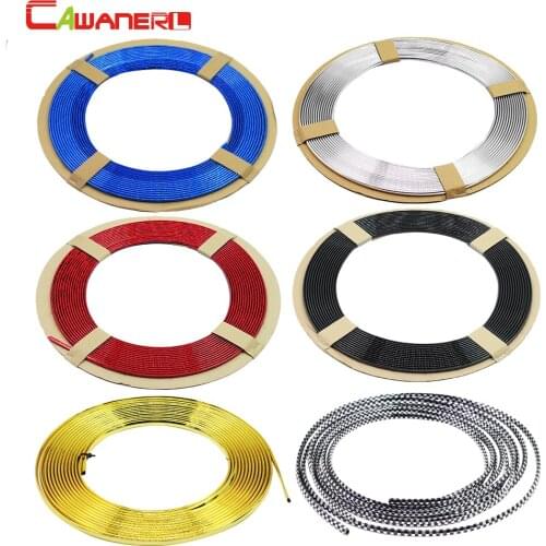 Cawanerl Car Styling Chrome Trim Decoration Strip For Ford Focus Fiesta Ranger Escape Edge Kuga Opel Astra Mokka Zafira Corsa