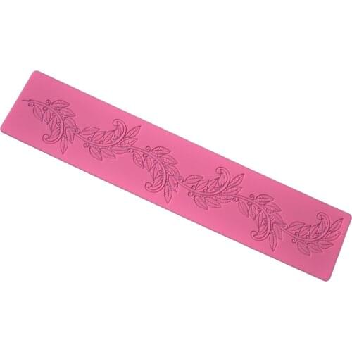 DIY Leave Lace Mold Silicone Sugar Lace Pad Cake Brim Decoration Mold Kitchenware Tool