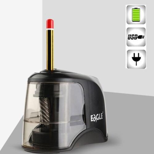 Electric Pencil Sharpener Best Heavy Duty Helical Steel Blade for Artists Kids Adults Colored Pencils