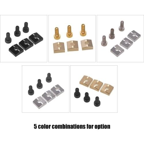 Electric Guitar Tremolo Bridge String Locks Strings Locking Metal Nut Block & Clamp Hex Screws Guitar Parts Accessories Sets