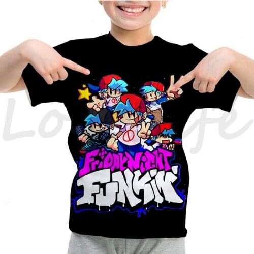 Friday Night Funkin 3D Printed T-Shirt Children Tee Tops Toddler T-shirts 2021 New Fashion Kids T Shirt Clothing for Girls boys