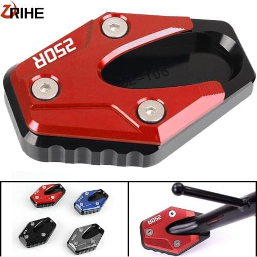 GSX 250 R Motorcycle Kickstand Side Stand Extension Pad Plate Covers Foot Pegs Protector FOR SUZUKI GW250 GSX250R 2013-2021 2020