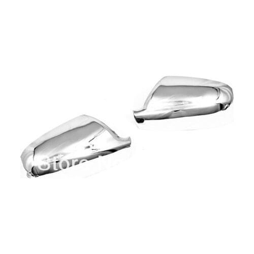 Chrome Side Door Mirror Cover For Peugeot 407