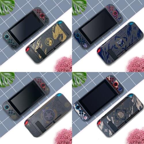 Soft TPU Skin Matte Joycon Protective Case for Monster Hunter RISE Nintendo Switch NS Joy-Con Back Housing Shell Cover Protector