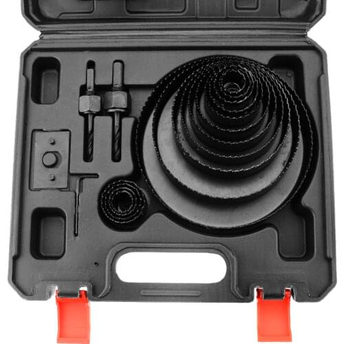 15Pcs Hole Saw Kit Hole Saw Set Saw Blades Ideal for Soft Wood, PVC Board and More 19-152mm