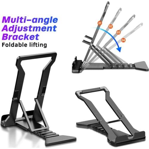 Desk Phone Holder Adjustable Multi-Angle Folding Desktop Smart Phone Holder Portable Tablet Stand Support For Xiaomi Mi 9 8 pro