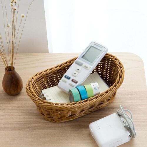 Natural Large woven seagrass Basket of Straw Wicker For home table Wicker Woven Basket Bread Tray Serving