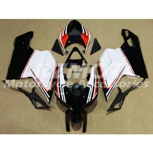 New ABS Motorcycle Fairing kit Fit For Ducati 848 evo 1098 1198 2007 2008 2009 2010 2011 2012 Custom White Black