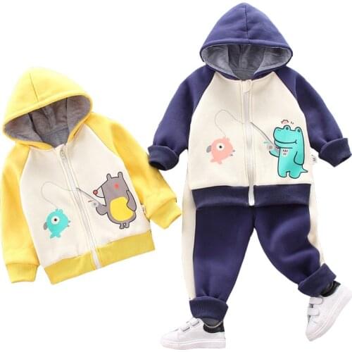 Boys Clothes 1-4 years Autumn Winter Casual Children Clothing Hooded Costume Outfit Suit Kids Tracksuit For Girls Clothing Sets