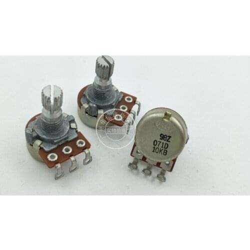 Original New 100% 16 Type single potentiometer B10K handle length 15MM round shaft hole foot RK163111 (SWITCH)