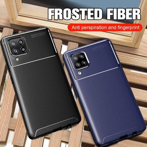 For Samsung A42 Case Carbon Fiber Phone Cover For Samsung Galaxy A42 5G A 42 6.6" SM-A425F/DS Silicone Soft TPU Shockproof Coque