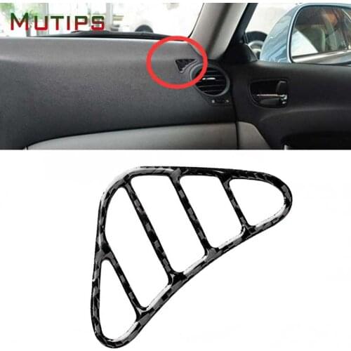 Mutips Carbon Fiber Air Vent Panel Cover Trim Decoration Accessories for Lexus IS250 300 350C 2006 2007 2008 2009 2010 2011 2012