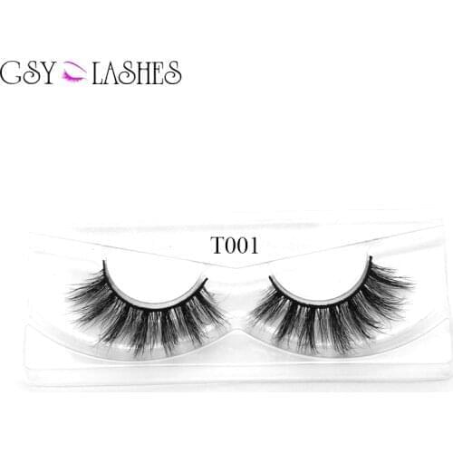 Eyelashes 3D Mink Lashes Hand Made Natural Long 1 Box Mink Eyelashes 1.8cm-2.5cm Reusable 3D False Eyelashes Full Strip Lashes
