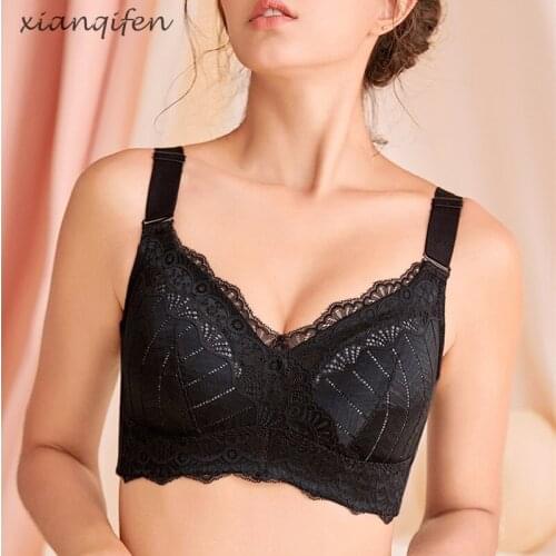 Xianqifen sexy thin bras for women minimizer lingerie lace intimates 2019 full cup BCD bralette girl brassiere crop top bh 36