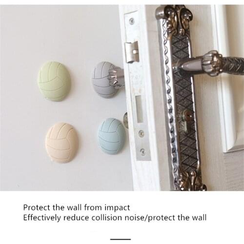 Silicone Door Stopper Rubber Floor Holder for Door Against Impact Double-side Tape Wall Protection Anti-Collision Door Bumper