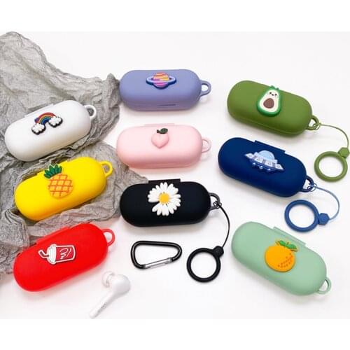 Cute DIY Fruit Silicone Case for Huawei FreeBuds 3i Case for Honor Flypods 3 Bluetooth Earphones Protective Cover Headphones Box