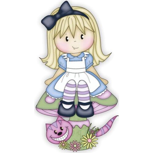 Mushroom Cat Girl Cutting Dies Human Doll Stencil for DIY Craft Scrapbooking Cards Decorative