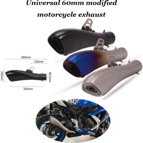 Universal motorcycle modified exhaust muffler pitbike db killer for r15 v3 ninja 650 MT-09 gsx750r k8 duke390