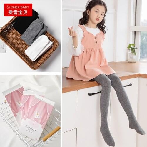 Spring and autumn thin breathable simple pantyhose girls pure cotton high-elastic cold-proof all-match leggings leggings legging