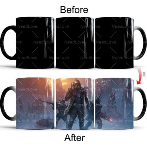 Video Game Wasteland 3 Discoloration Mug Ceramic Thermal Coffee Breakfast Milk Cup Birthday Gift
