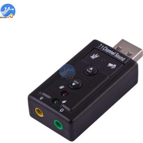 Mini External USB Sound Card for 3.5mm Microphone Adapter Audio Card For Speaker Sound Card HID Class