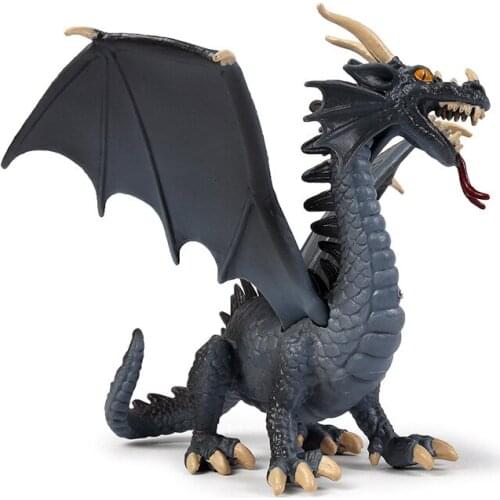 Western Blue Dragon Pterosaur Toys Simulation Dinosaur Model PVC Action Figure Home Decoration