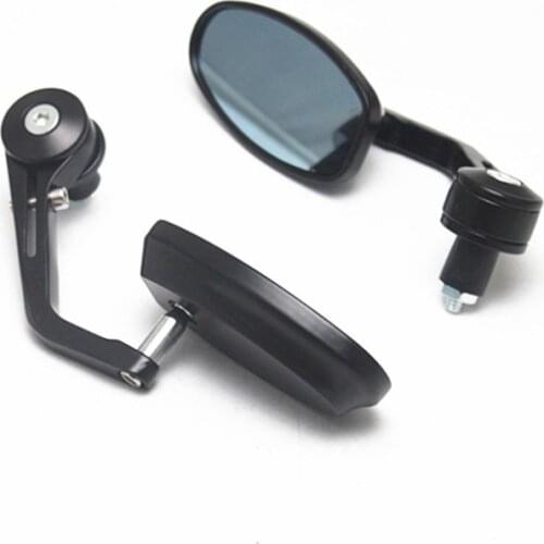 Universal 7/8" Round Bar End Rear Mirrors Moto Motorcycle Aluminum Scooters Rearview Mirror Side View Mirrors FOR Suzuki Yamaha